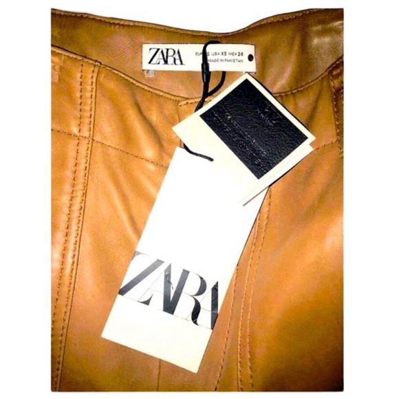 ❤️❤️”ZARA”💜💜NWT💛💛BUTTER SOFT LEATHER💚💚 - Picture 6 of 9